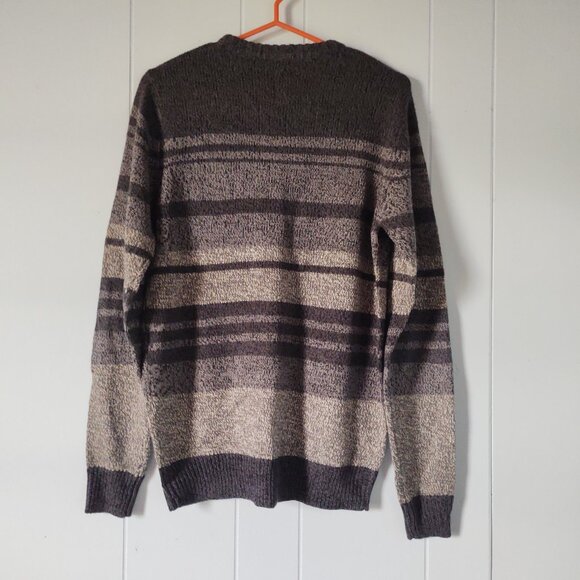 Burnside Crew Neck Striped Long Sleeve Sweater - Picture 2 of 9